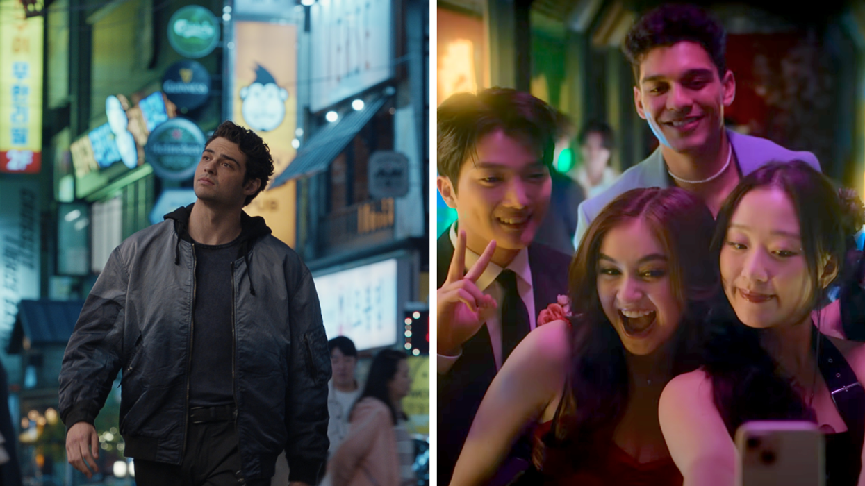 Owen Hendricks de la série Netflix The Recruit. Droite : Kitty et la bande de XO Kitty saison 2.