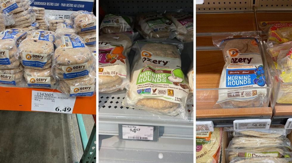 ozery morning rounds bread at costco, walmart and metro
