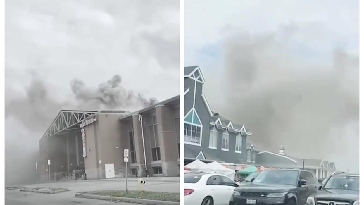 Pacific Mall Caught Fire & Filled The Sky With Black Smoke