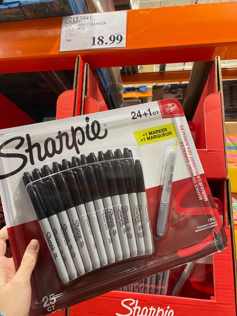 pack of sharpie black permanent markers at costco