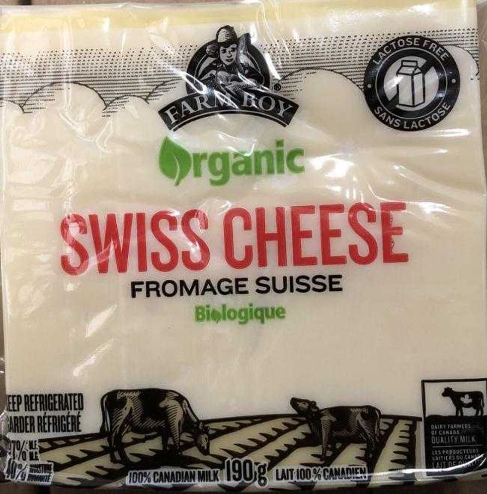 package of \u200bRecalled Farm Boy cheese