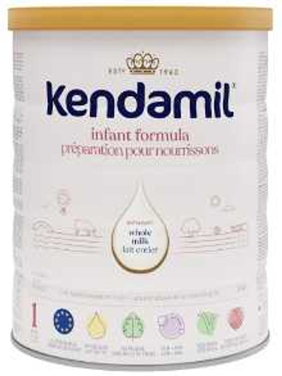 packaging for recalled Kendamil infant formula sold at costco