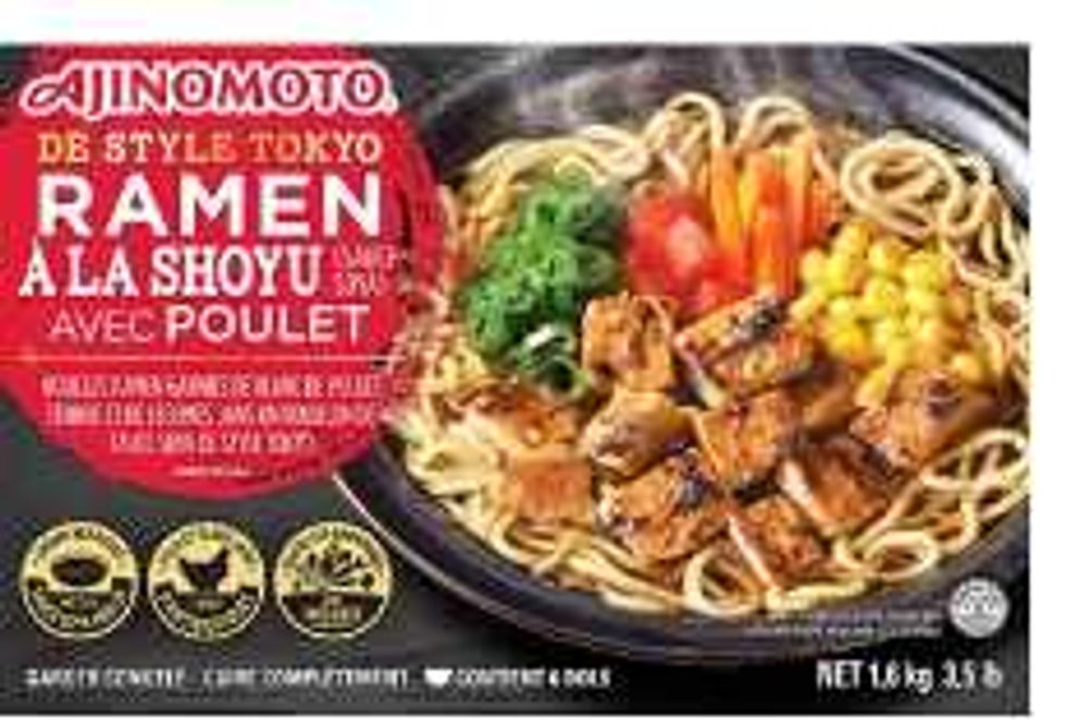 packaging for recalled Shoyu Ramen with Chicken Bowls from costco