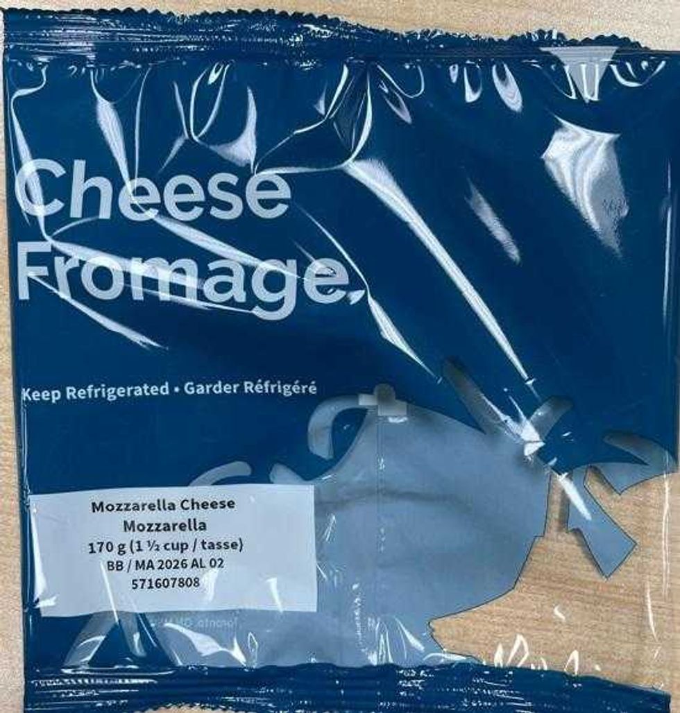 packaging of recalled mozzarella cheese from hello fresh meal kit