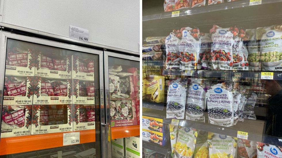 packs of frozen berries at costco and walmart