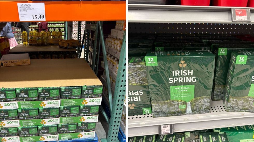 packs of irish spring soap at costco and walmart