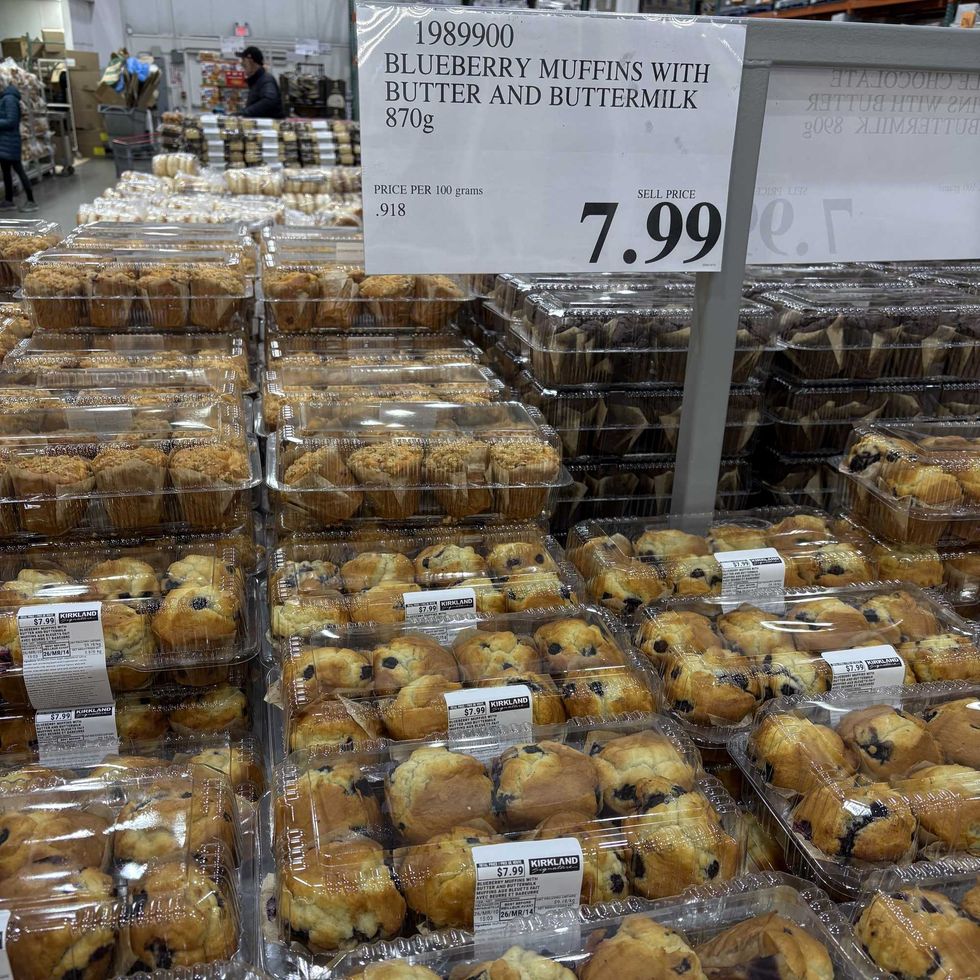 packs of Kirkland Signature muffins at costco