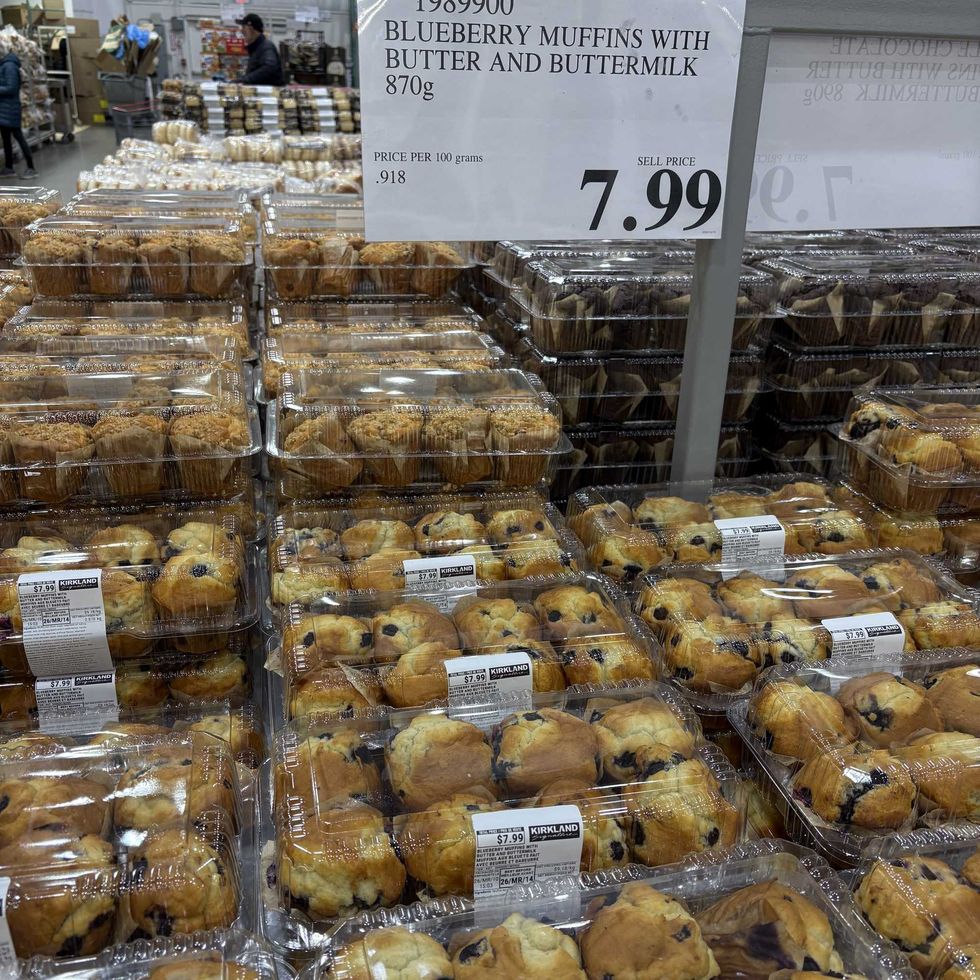packs of Kirkland Signature muffins at costco