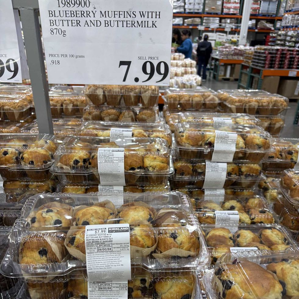packs of Kirkland Signature muffins at costco