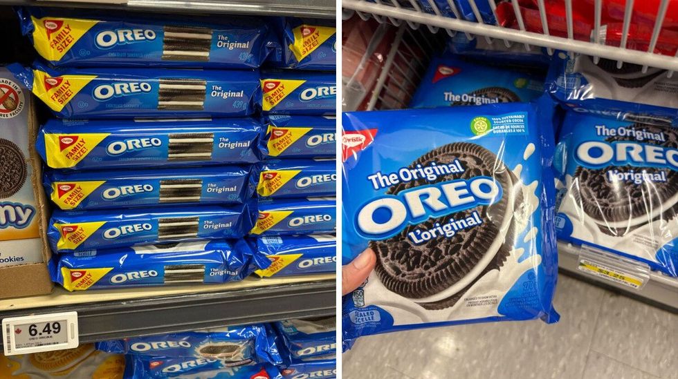 packs of oreos at loblaws and dollarama