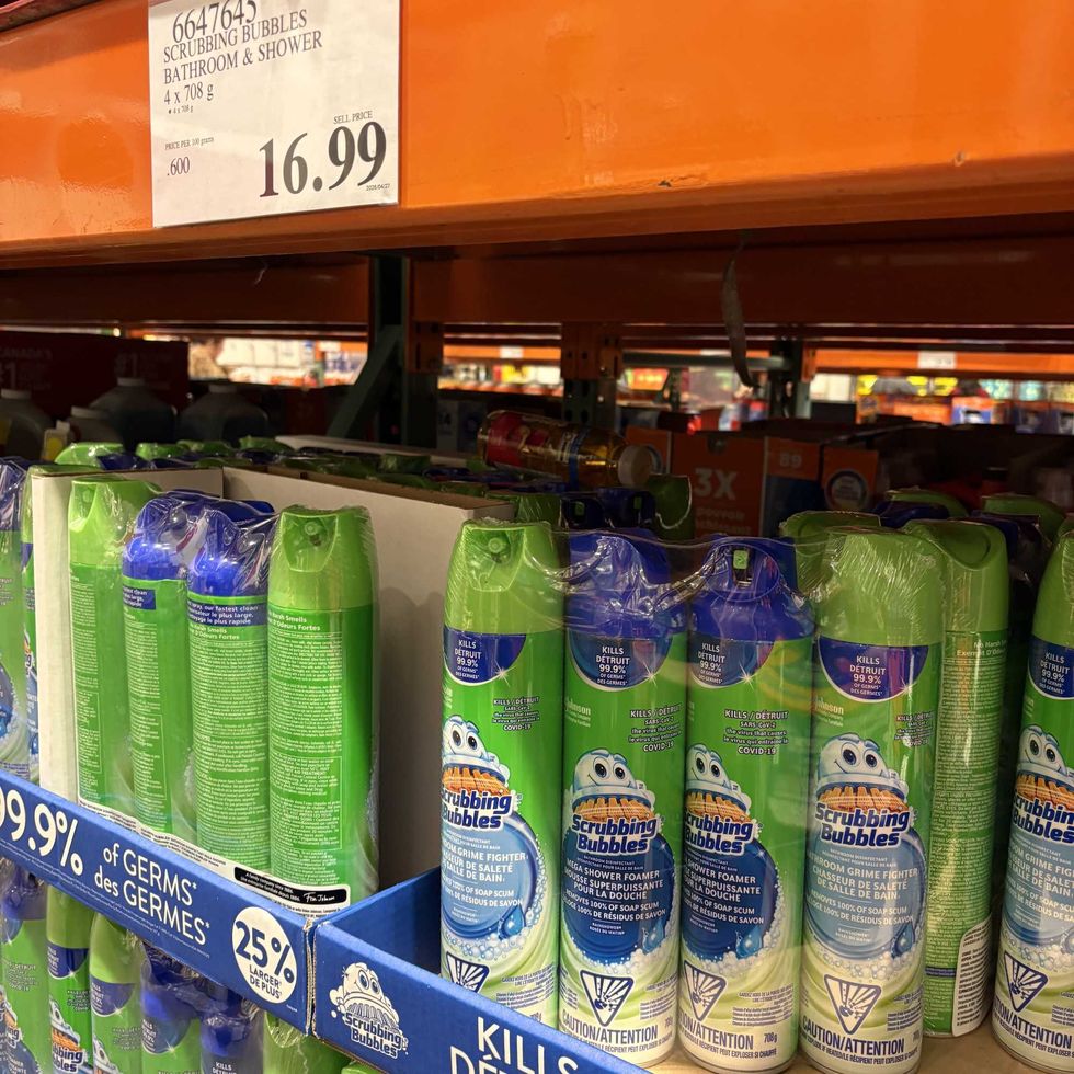 packs of Scrubbing Bubbles cleaner at Costco