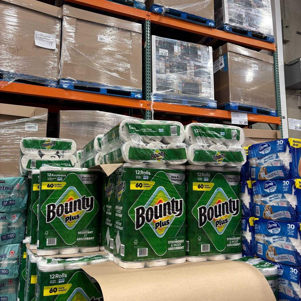 packs of \u200bBounty Plus paper towel at costco