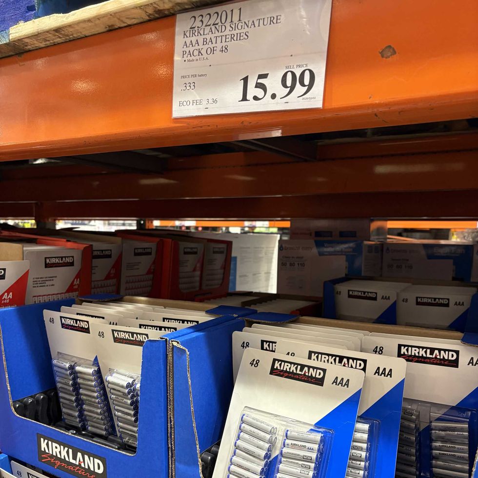 packs of \u200bKirkland Signature AAA batteries at costco