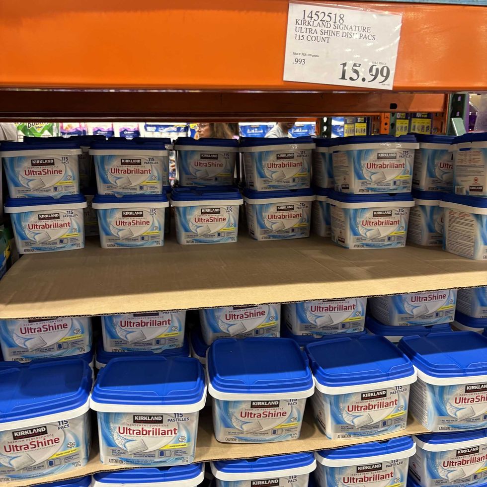 packs of \u200bKirkland Signature dishwasher pods at costco