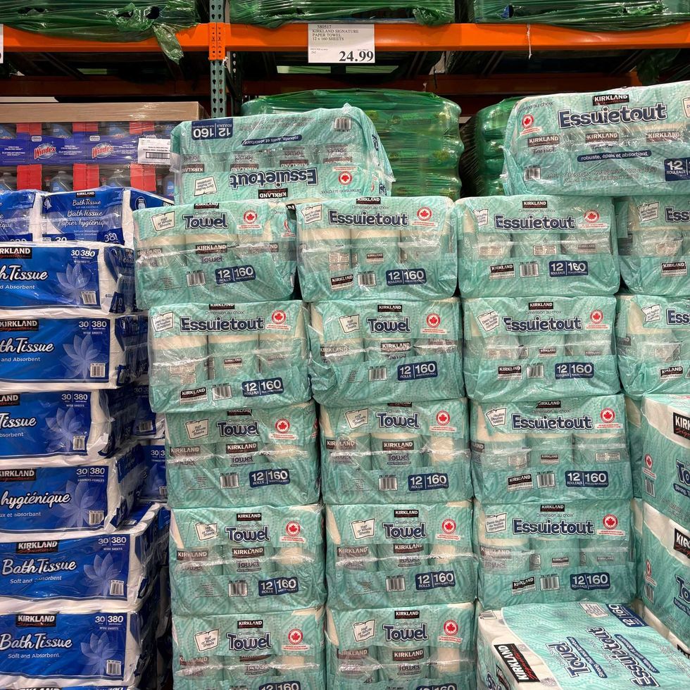 packs of \u200bKirkland Signature paper towels at costco