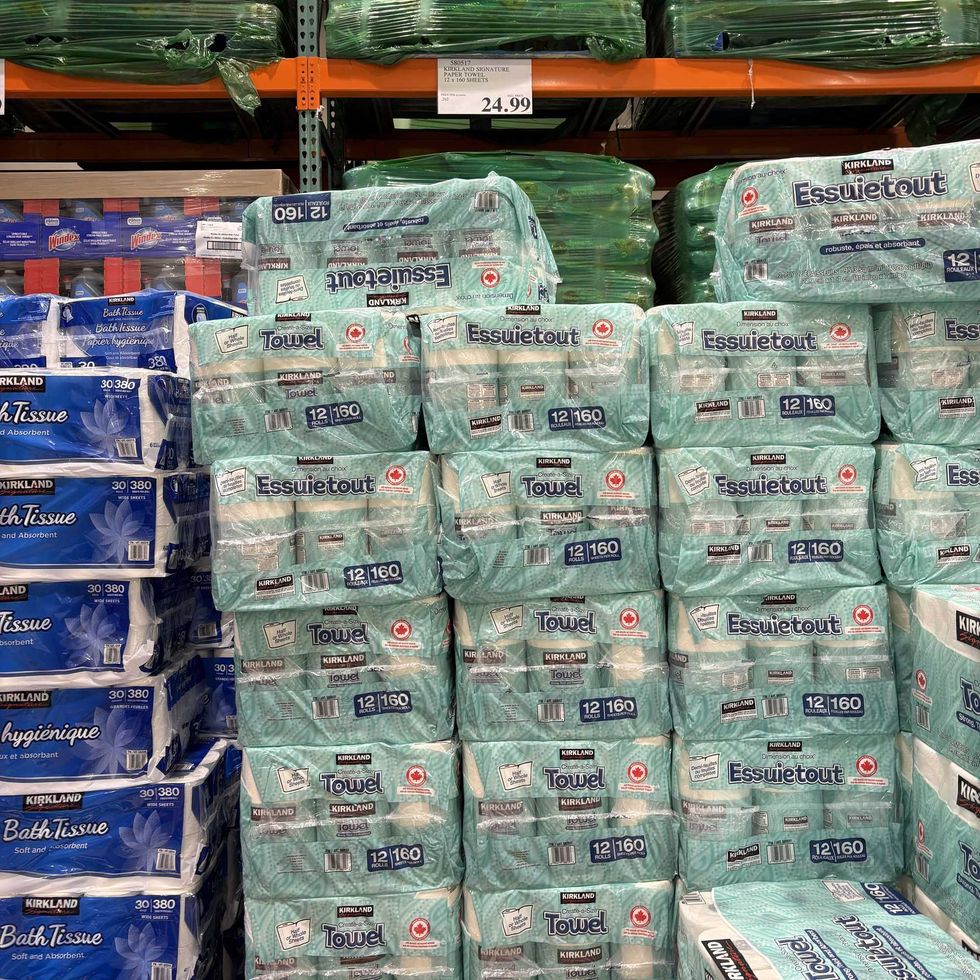 packs of \u200bKirkland Signature paper towels at costco