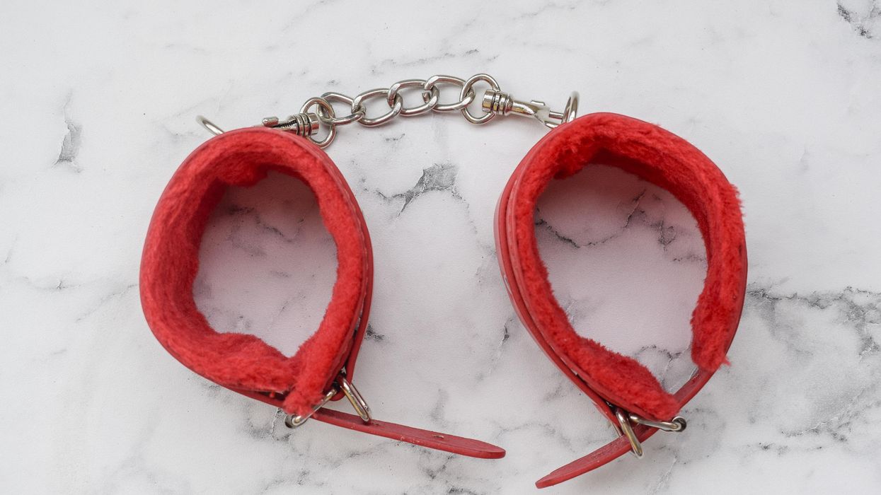 Padded handcuffs.