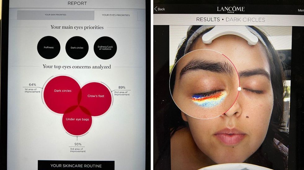 Paige McPhee's Skin Screen results.