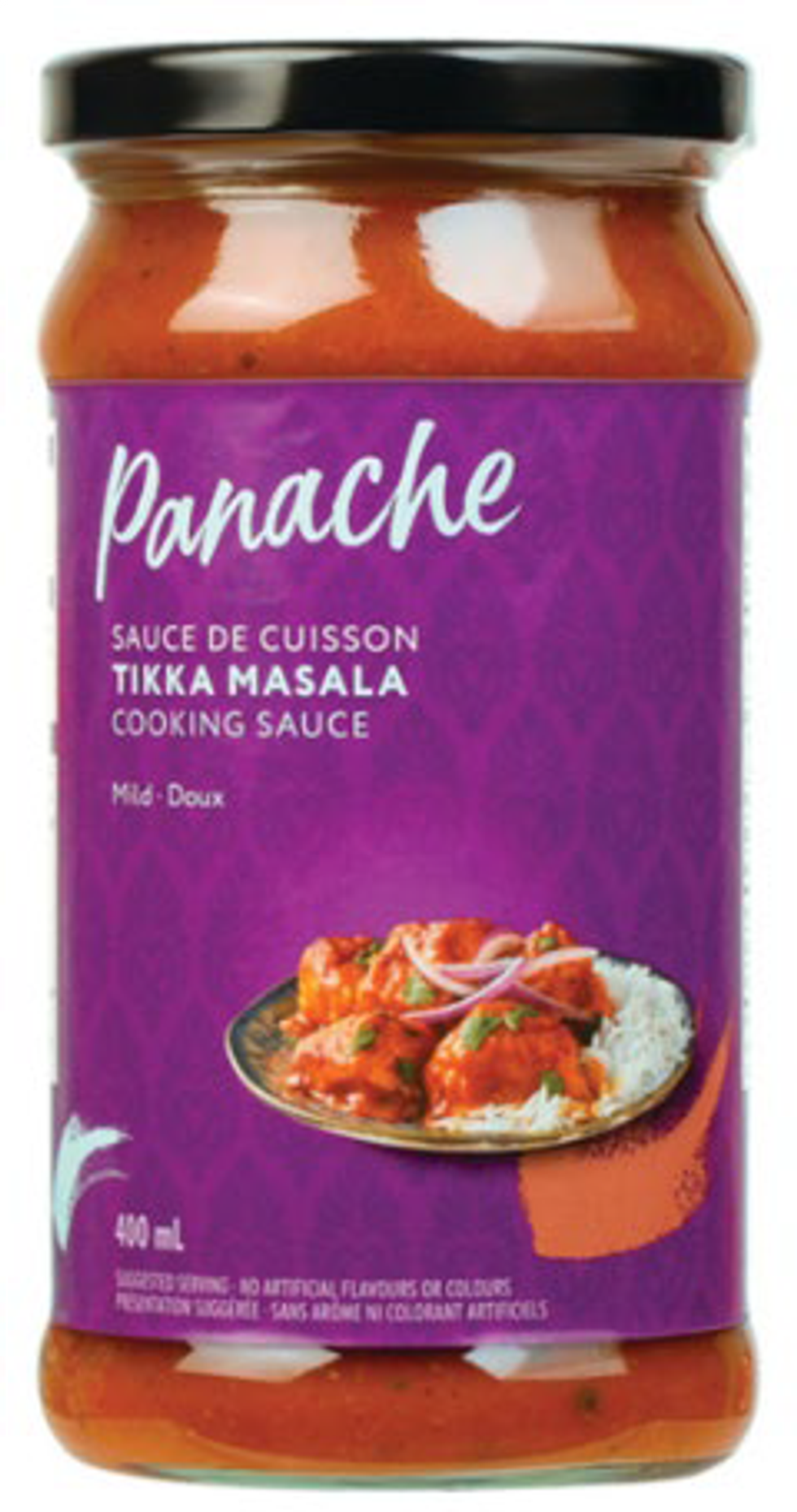 Panache brand Tikka Masala Cooking Sauce.
