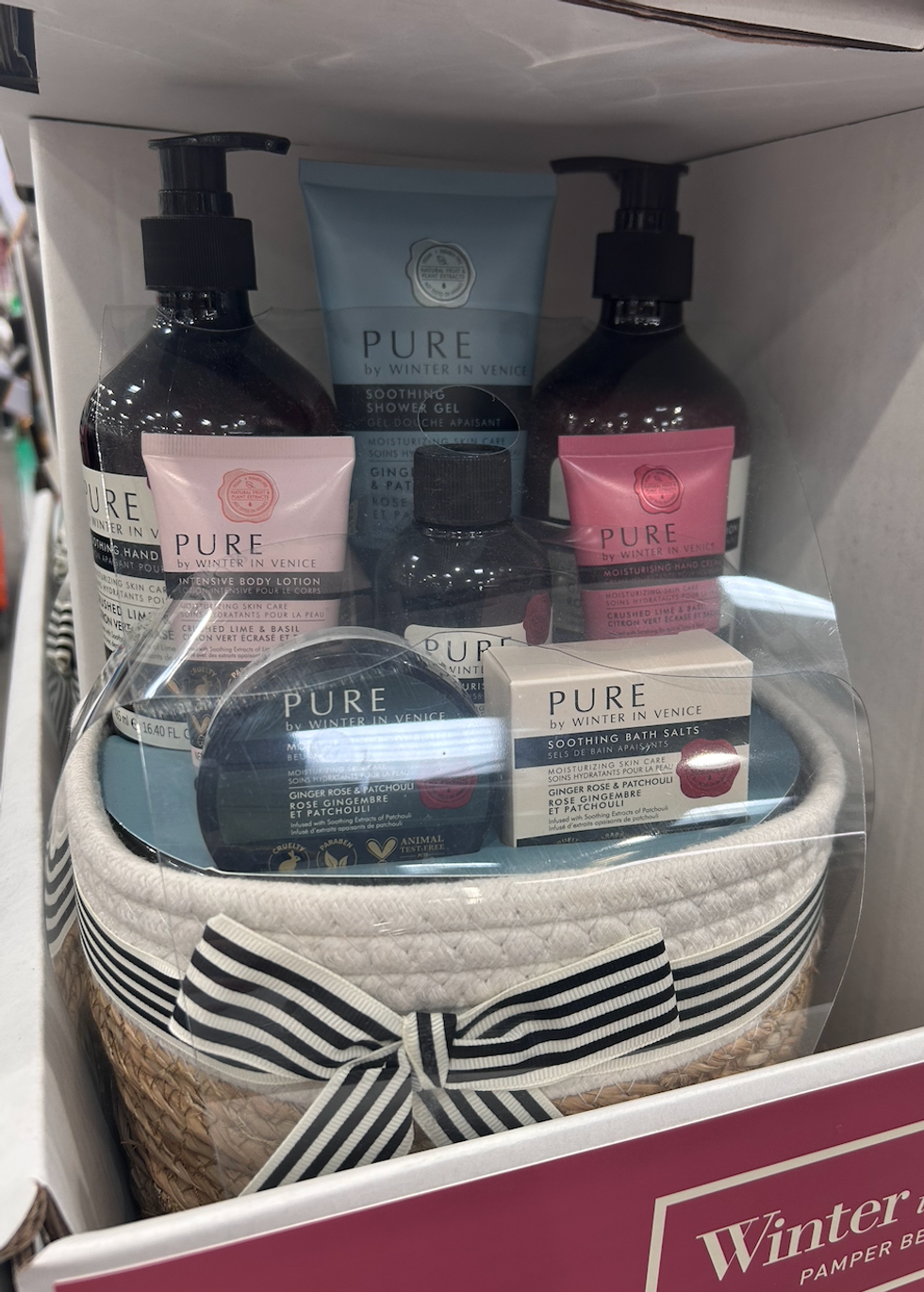 Panier cadeau Winter in Venice au Costco.