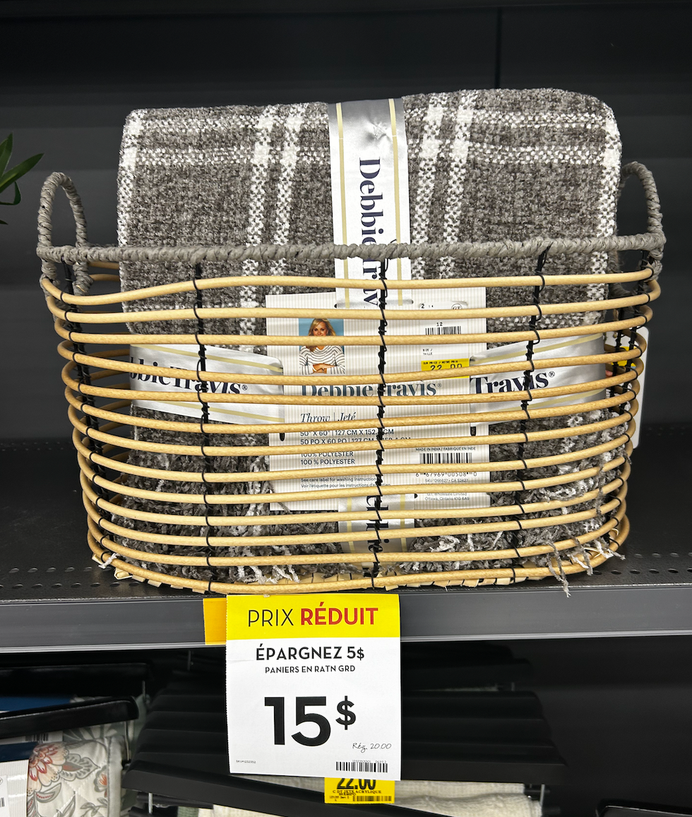 Panier en rotin \u00e0 vendre au Tigre G\u00e9ant.