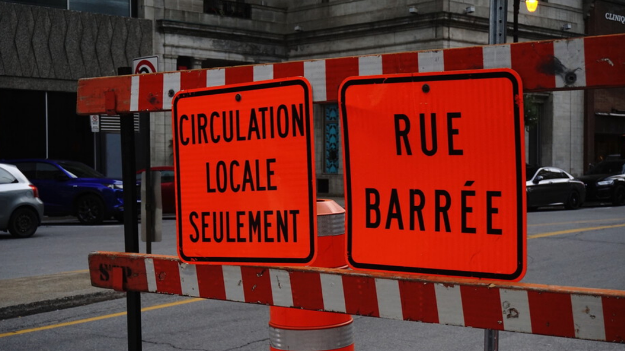 Panneau circulation fermée.