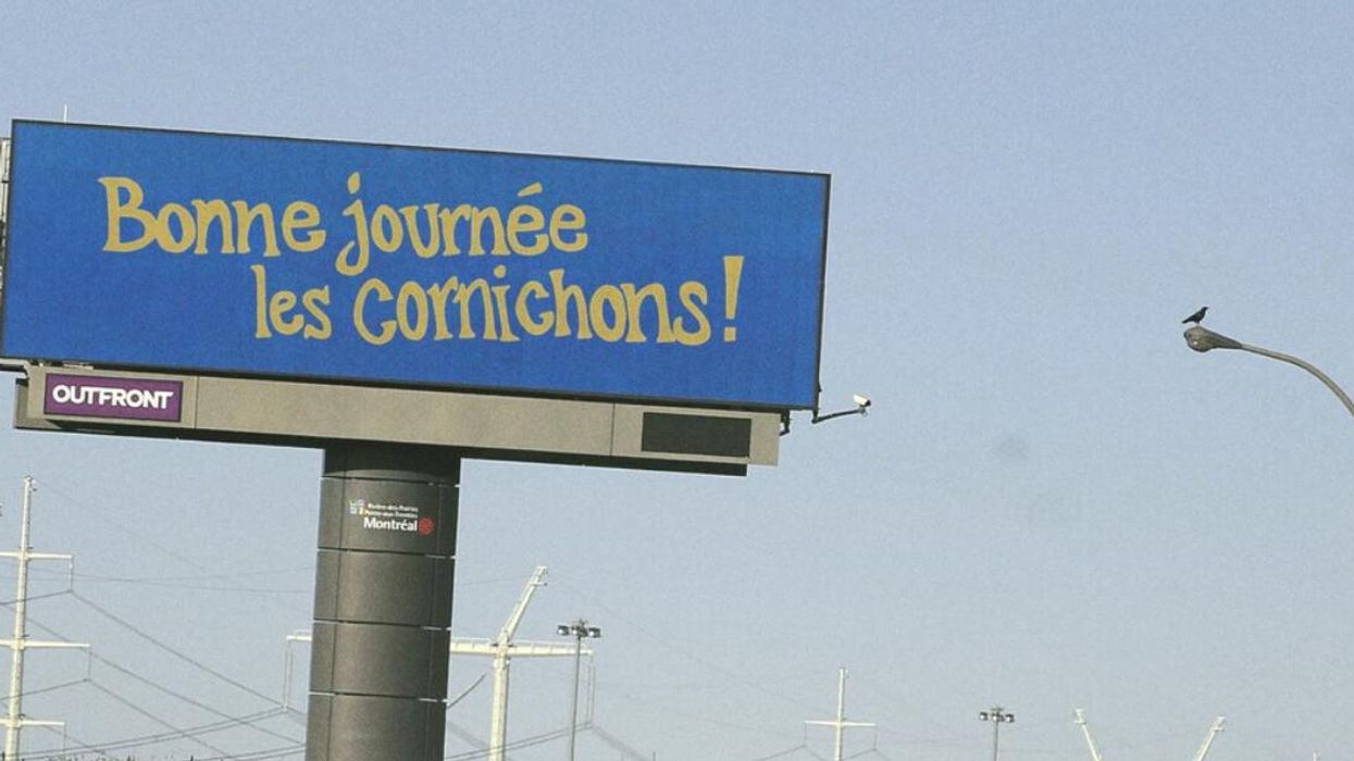 Panneau publicitaire Maxi.