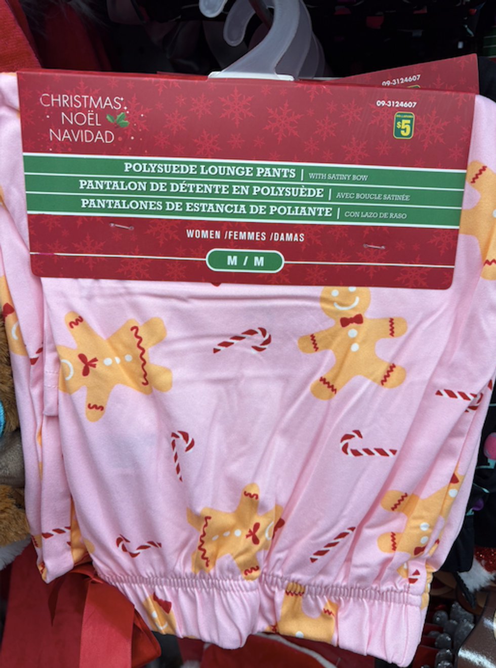 Pantalon de pyjama avec biscuits de pain d'\u00e9pices.