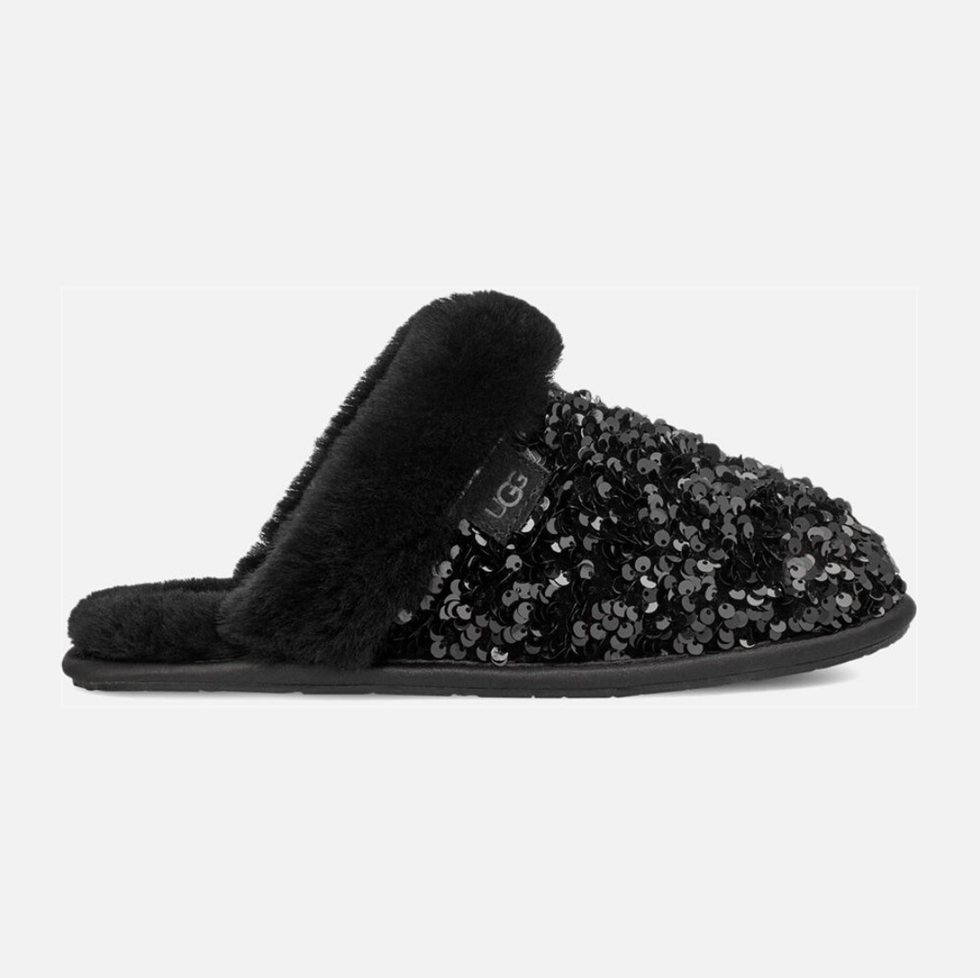 Pantoufles UGG avec grosses paillettes \u00ab Scuffette II \u00bb \u00e0 50 % de rabais.