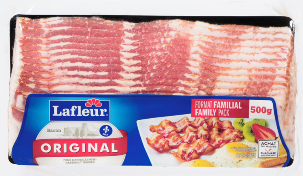 Paquet de bacon.