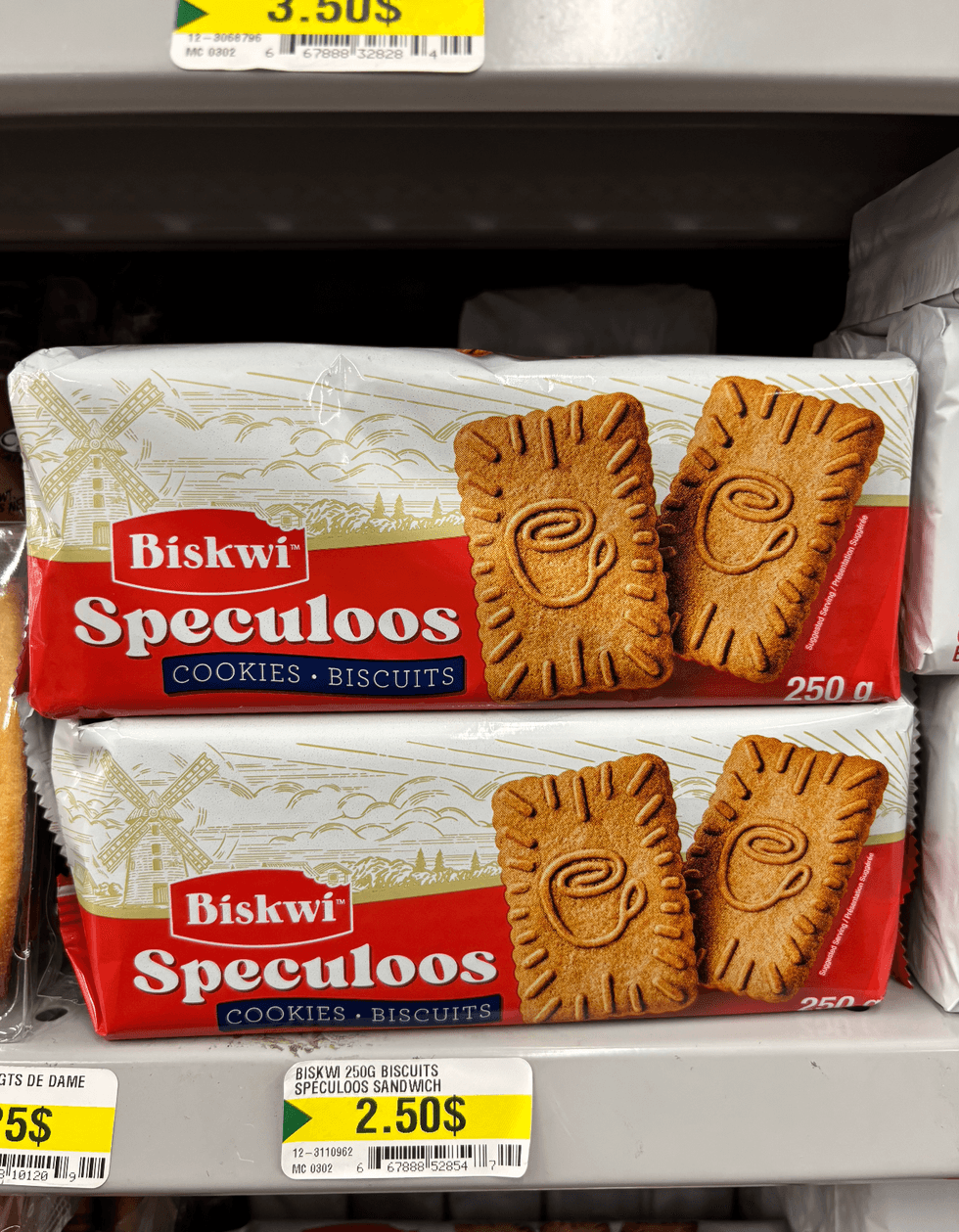 Paquet de biscuits de Speculoos en vente chez Dollarama.