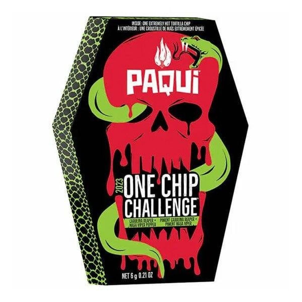 Paqui brand 2023 One Chip Challenge.