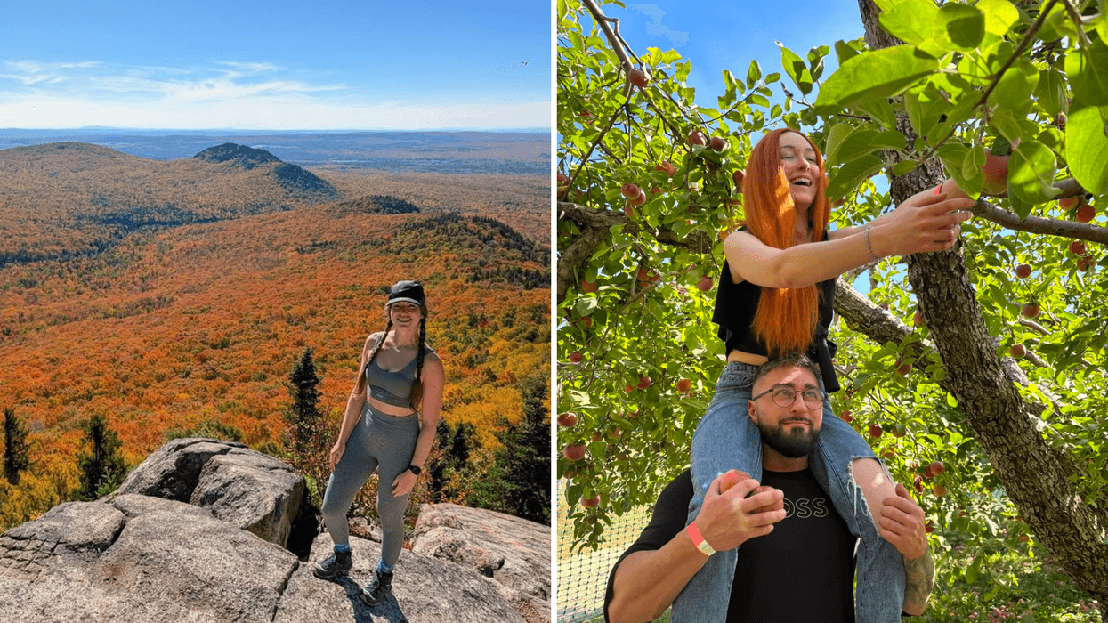 Parc national du Mont-Mégantic À droite : Labonté de la pomme