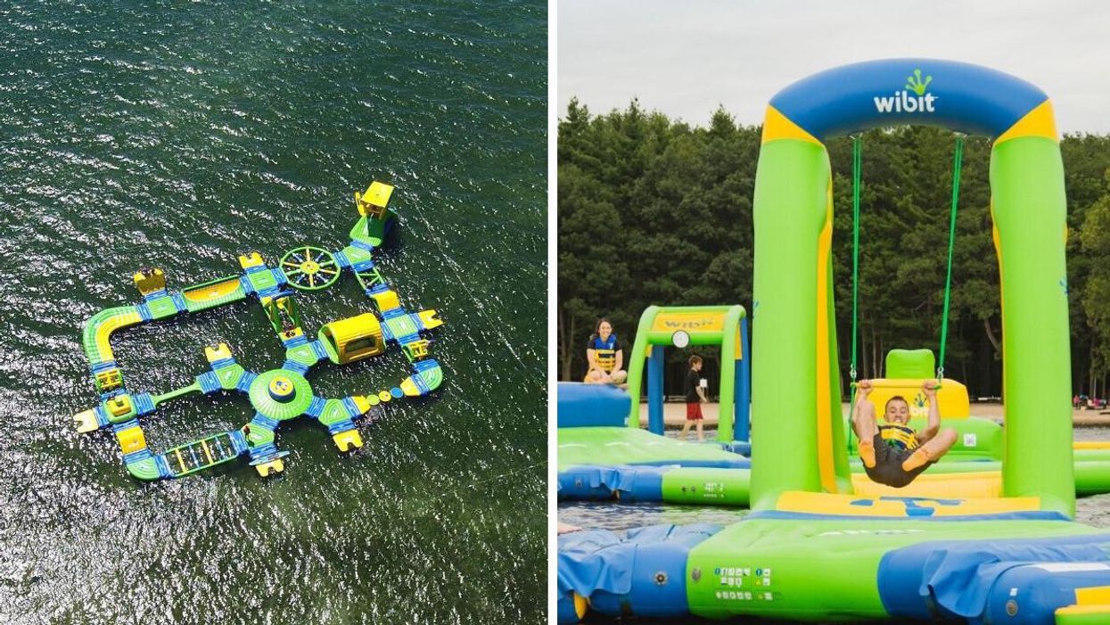 Parcours sur l'eau Aquazilla au parc Jean-Drapeau.