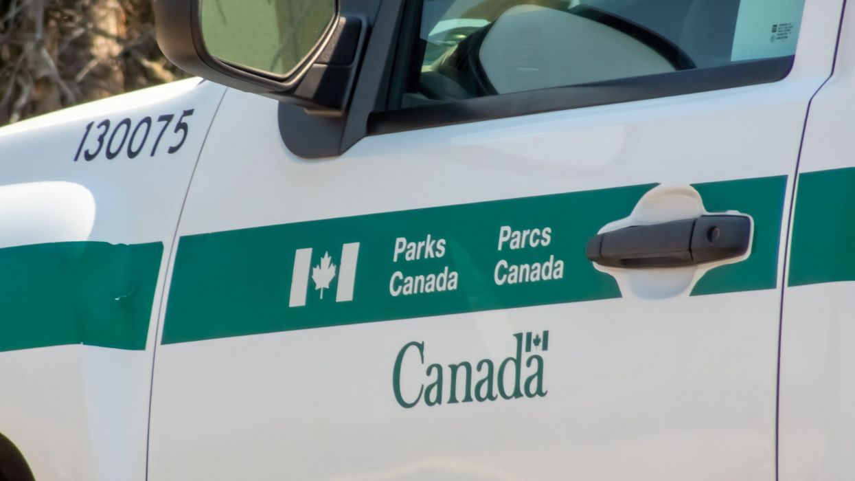 Parks Canada decal on a vehicle
