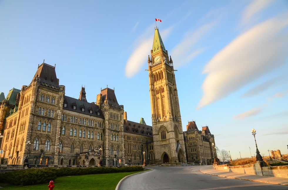 Parliament Library in Ottawa.