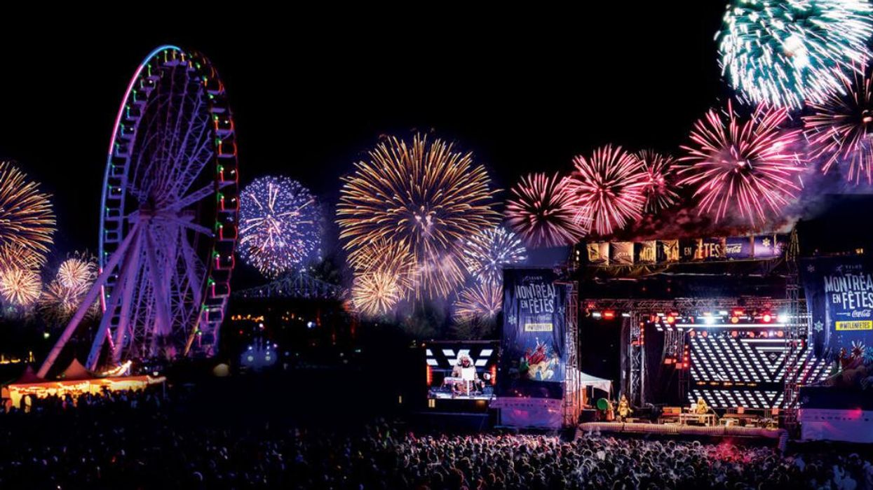 Party du Nouvel An de Montréal en fêtes.