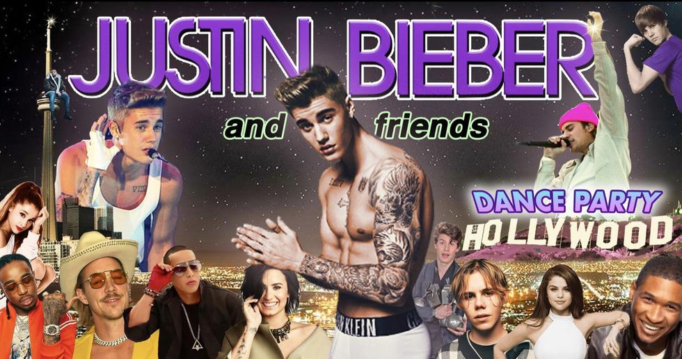 Party Justin Bieber and friends.