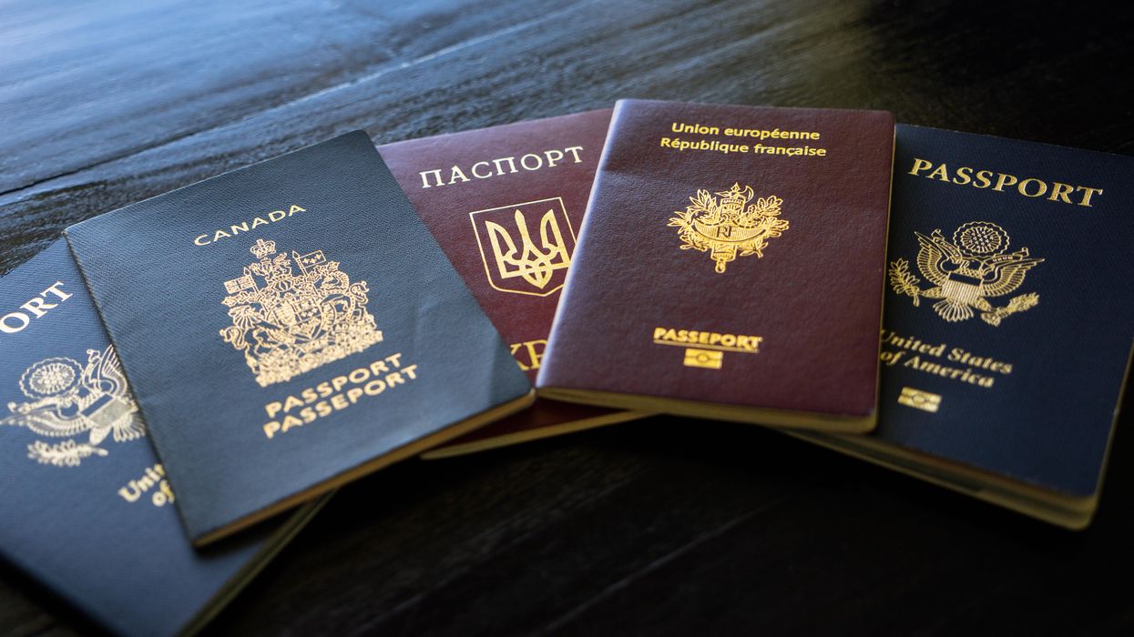 Passports from around the world.