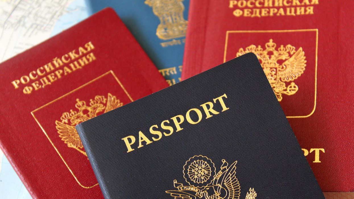Passports from around the world.
