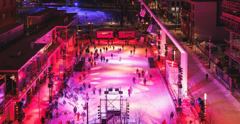 Patinoire esplanade Tranquille.