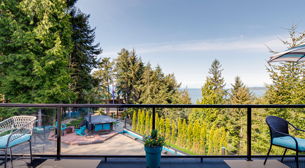 Patio views from the home.