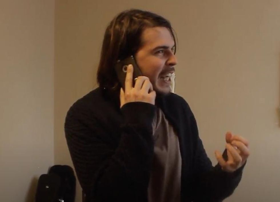 Patrick John Gilson acting in a short.