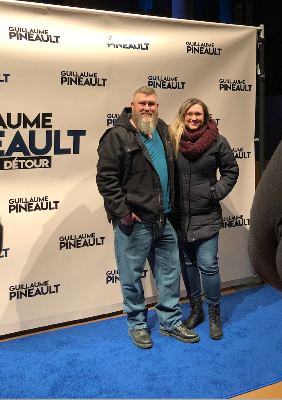 Patrick Laperri\u00e8re et sa conjointe.