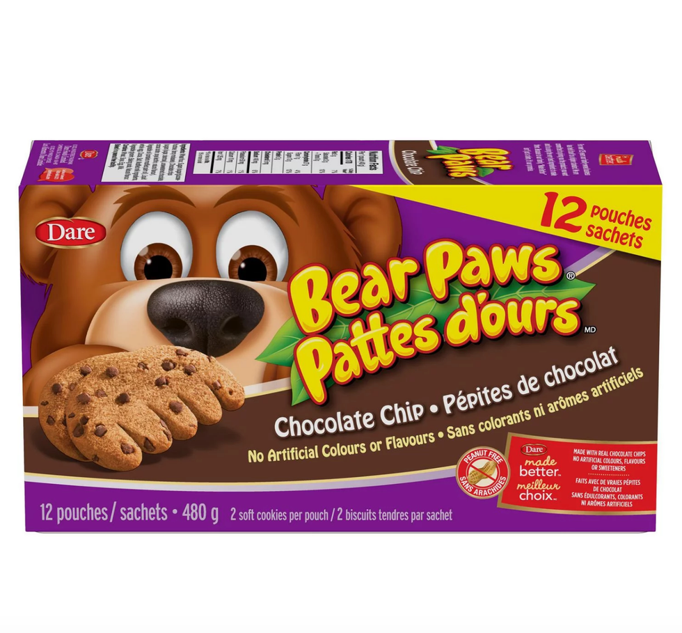 Pattes d\u2019ours aux p\u00e9pites de chocolat.