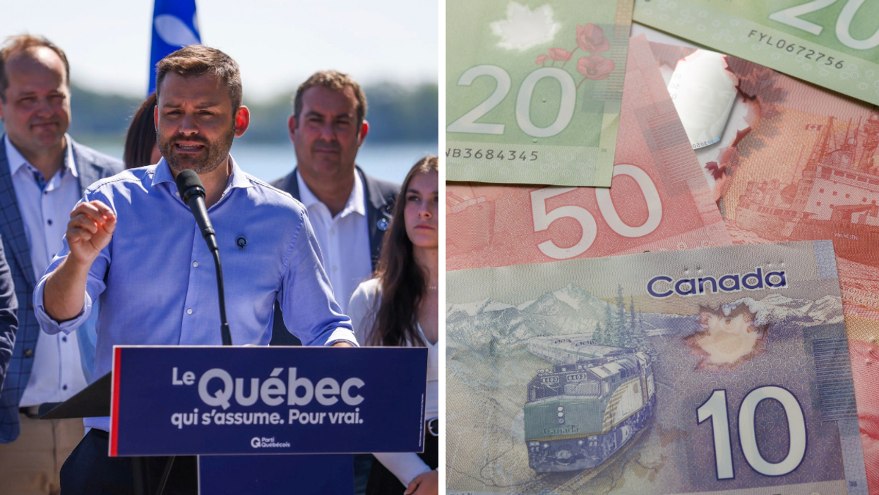 Paul St‑Pierre Plamondon. Droite : De l'argent.