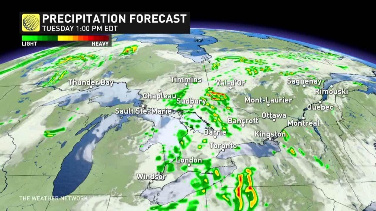 Massive Thunderstorms Are Heading Into Ontario & It's About To Get Super Intense