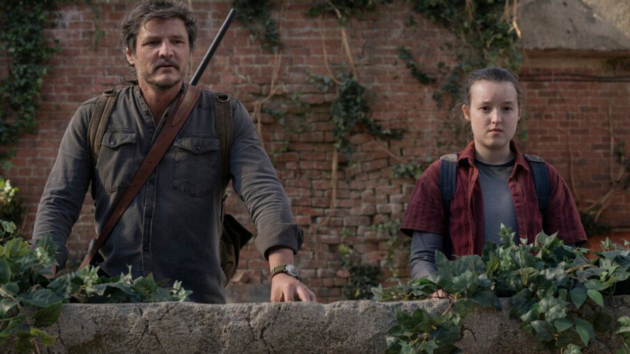 Pedro Pascal and Bella Ramsey in 'The Last of Us' episode 9.