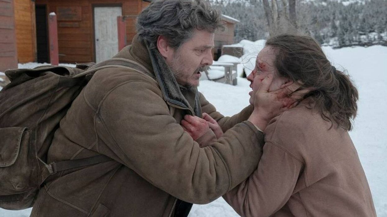 Pedro Pascal and Bella Ramsey in The Last Of Us.