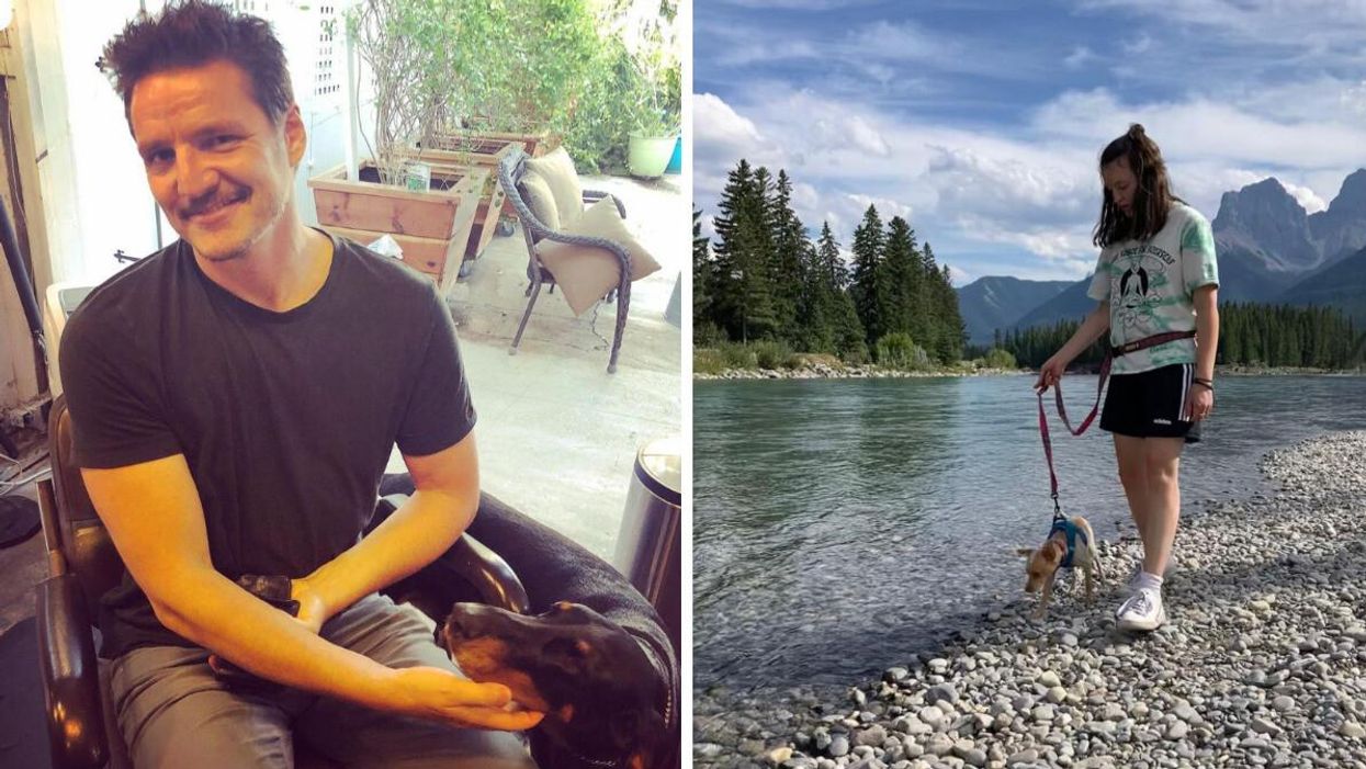 Pedro Pascal. Right: Bella Ramsey.